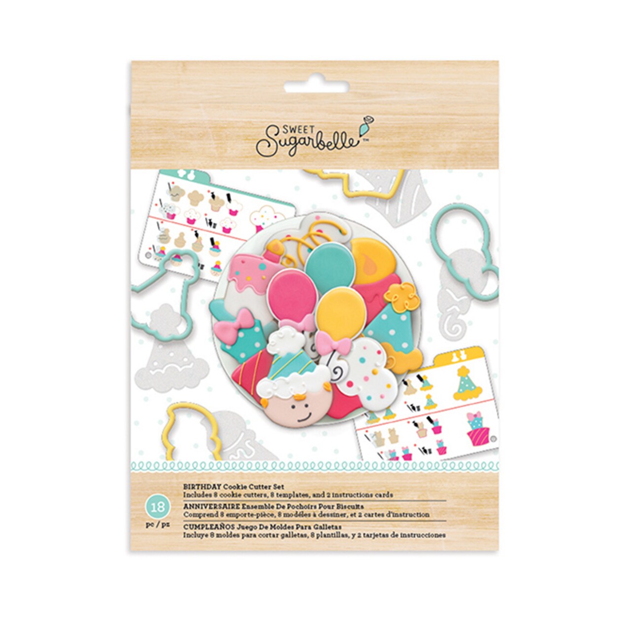 Sweet Sugarbelle Cookie Cutter Birthday Set 18 Pcs 351969 by American Crafts